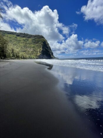 Waipio Valley Black Sand Beach